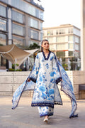 NAQSH Cocktail Summer '26 Coastal Calm Unstitched 3 Piece Suit image 1