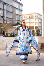 NAQSH Cocktail Summer '26 Coastal Calm Unstitched 3 Piece Suit image 1