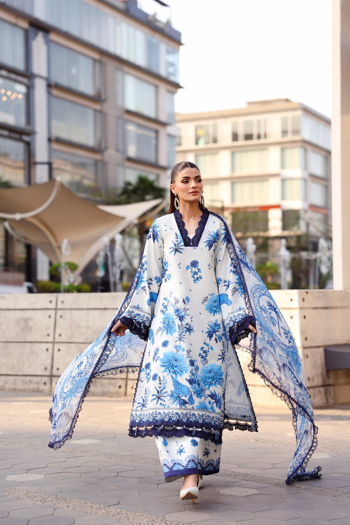 NAQSH Cocktail Summer '26 Coastal Calm Unstitched 3 Piece Suit image 1