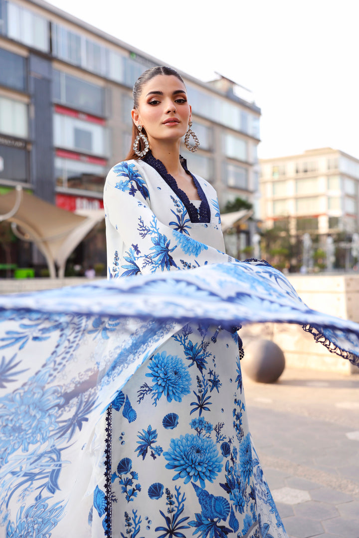 NAQSH Cocktail Summer '26 Coastal Calm Unstitched 3 Piece Suit image 4