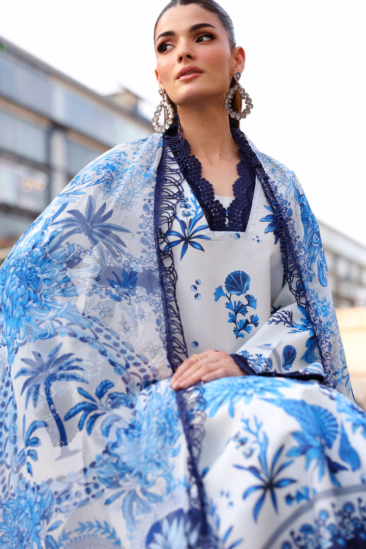 NAQSH Cocktail Summer '26 Coastal Calm Unstitched 3 Piece Suit image 5