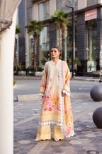 NAQSH Cocktail Summer '26 Peach Petal Unstitched 3 Piece Suit image 1