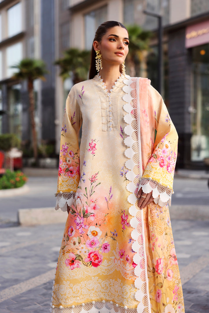NAQSH Cocktail Summer '26 Peach Petal Unstitched 3 Piece Suit image 3