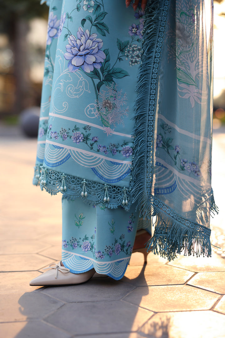 NAQSH Cocktail Summer '26 Serene Sky Unstitched 3 Piece Suit image 5