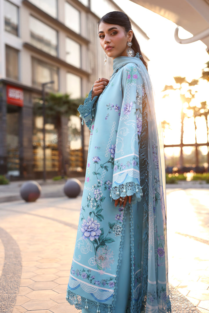 NAQSH Cocktail Summer '26 Serene Sky Unstitched 3 Piece Suit image 3