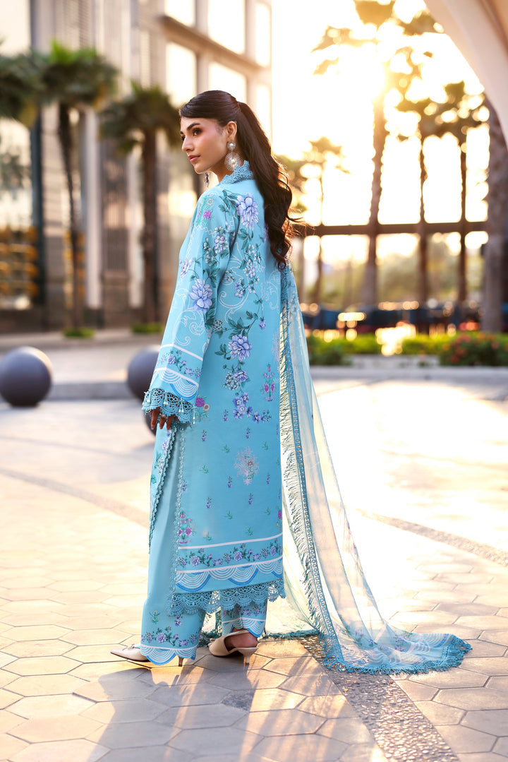 NAQSH Cocktail Summer '26 Serene Sky Unstitched 3 Piece Suit image 6