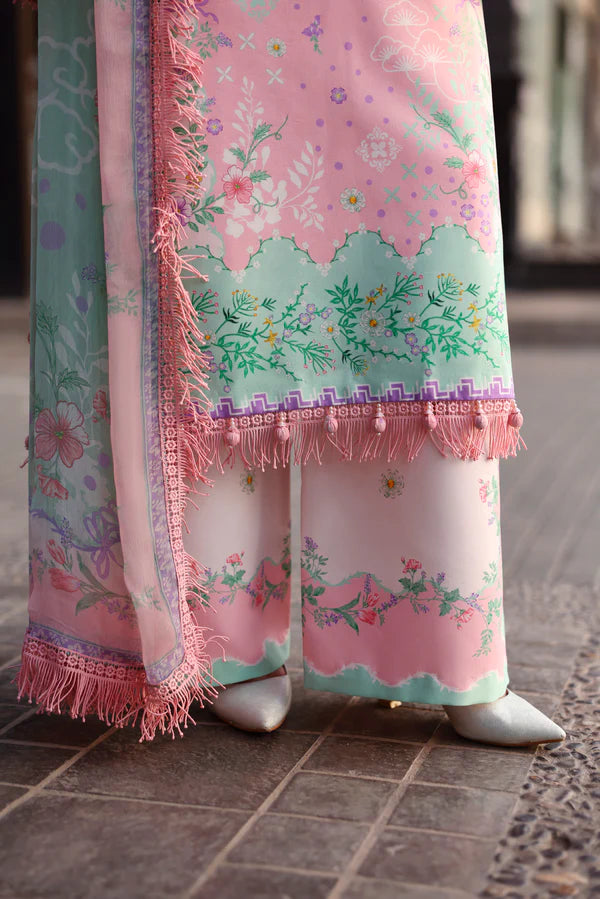 NAQSH Cocktail Summer '26 Blush Bloom Unstitched 3 Piece Suit