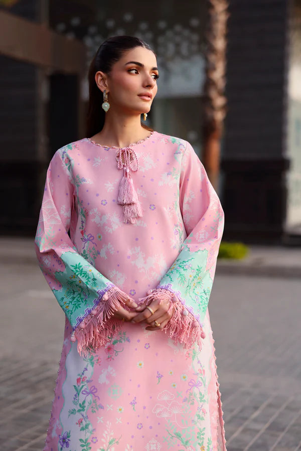 NAQSH Cocktail Summer '26 Blush Bloom Unstitched 3 Piece Suit