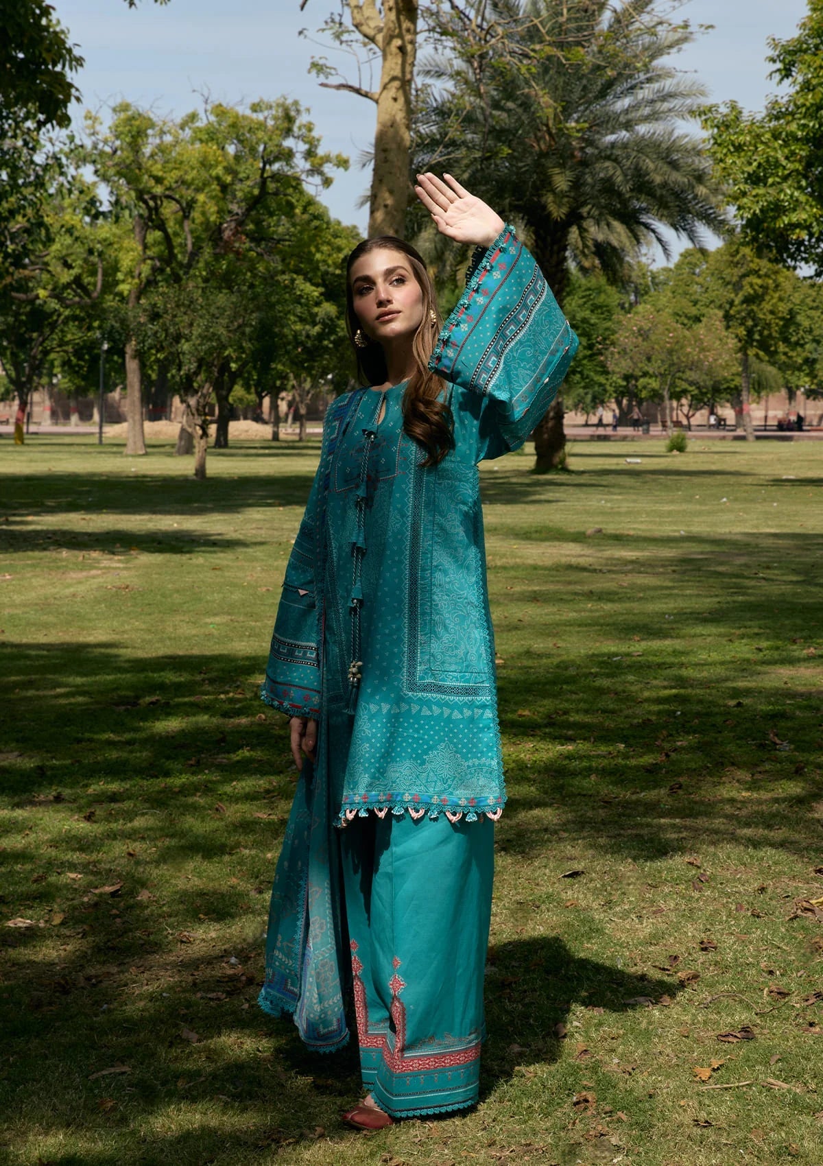 Kahf Aangan Prints Chiffon '26 – Kehkashan – Unstitched 3 Piece