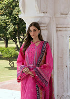 Kahf Aangan Prints Chiffon '26 – Gulnar – Unstitched 3 Piece