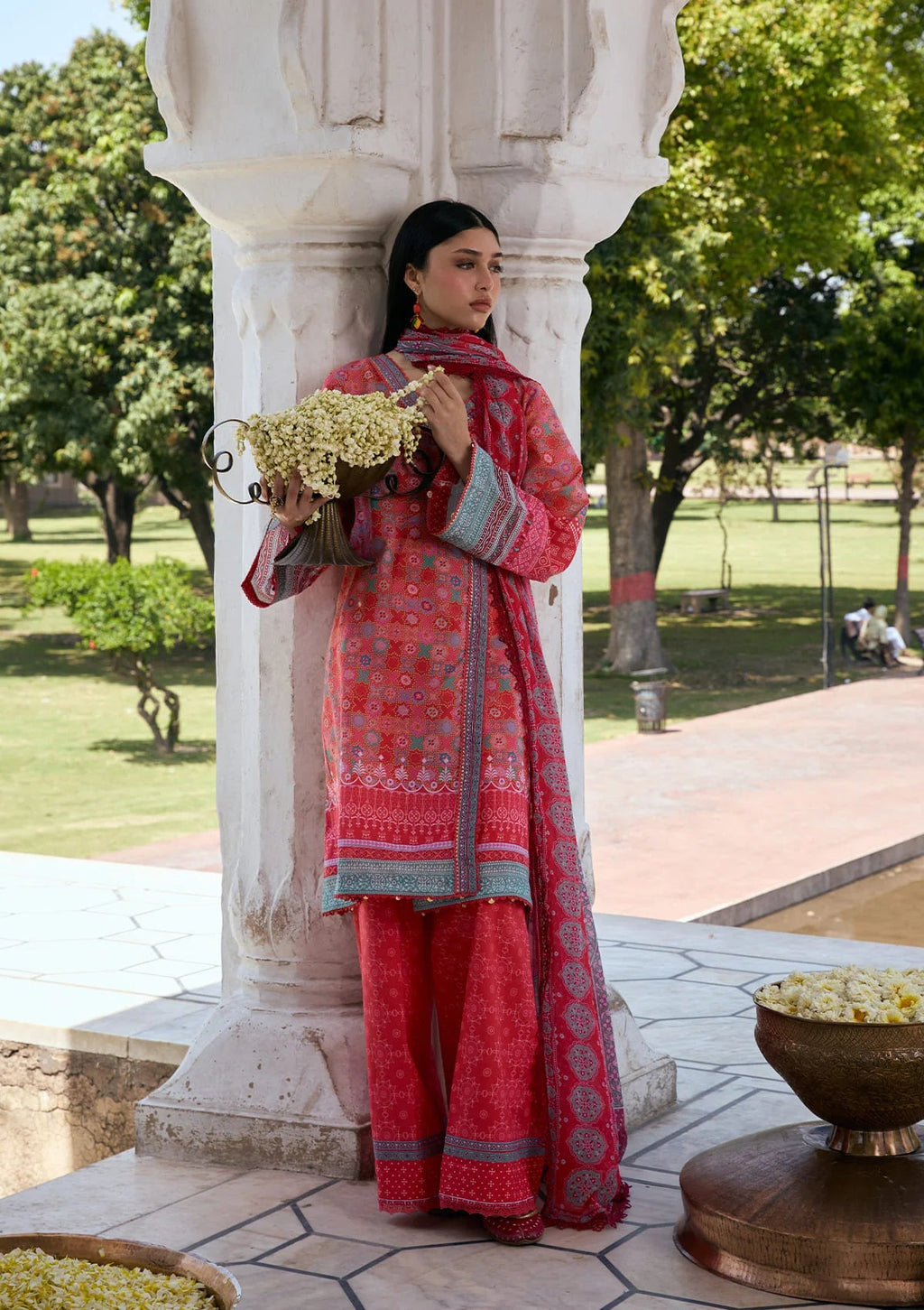 Kahf Aangan Prints Chiffon '26 – Tabeer – Unstitched 3 Piece