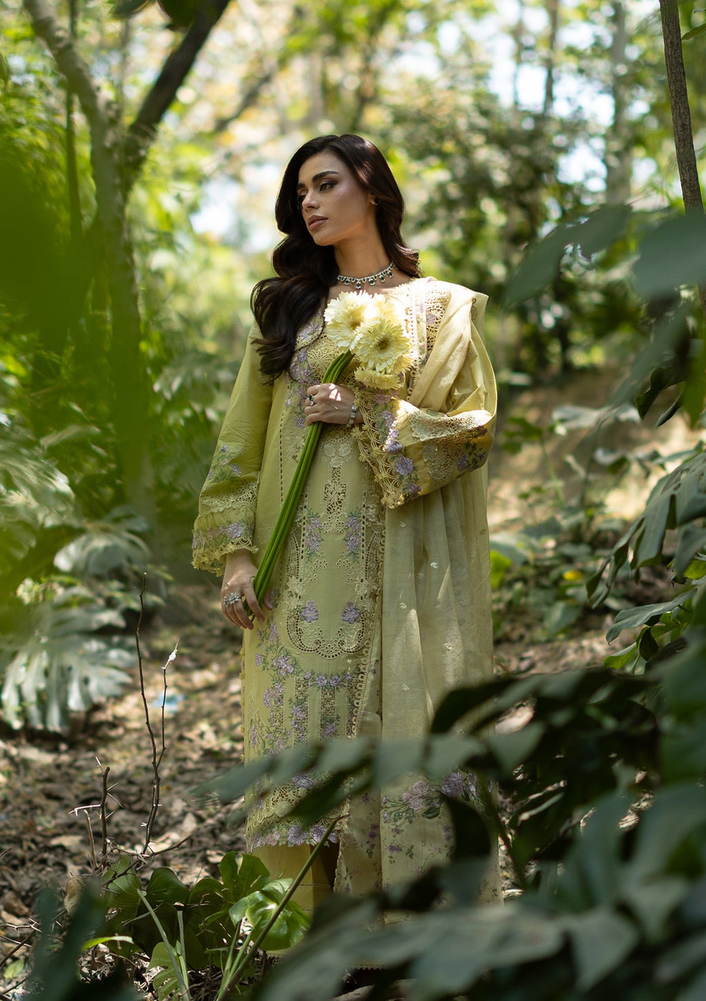Elaf Luxury Lawn Vol II '26 – Butter Yellow – Unstitched 3 Piece