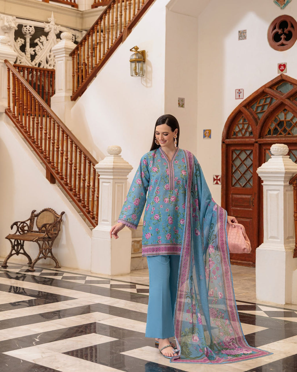 GulAhmed Floral Grace Printed Lawn Suit