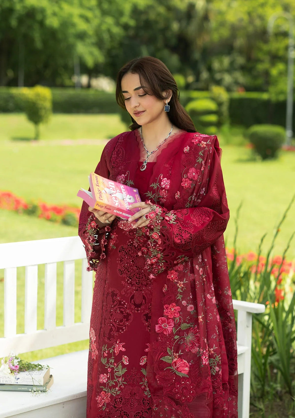 Elaf Luxury Lawn Vol II '26 – Falling Petals – Unstitched 3 Piece