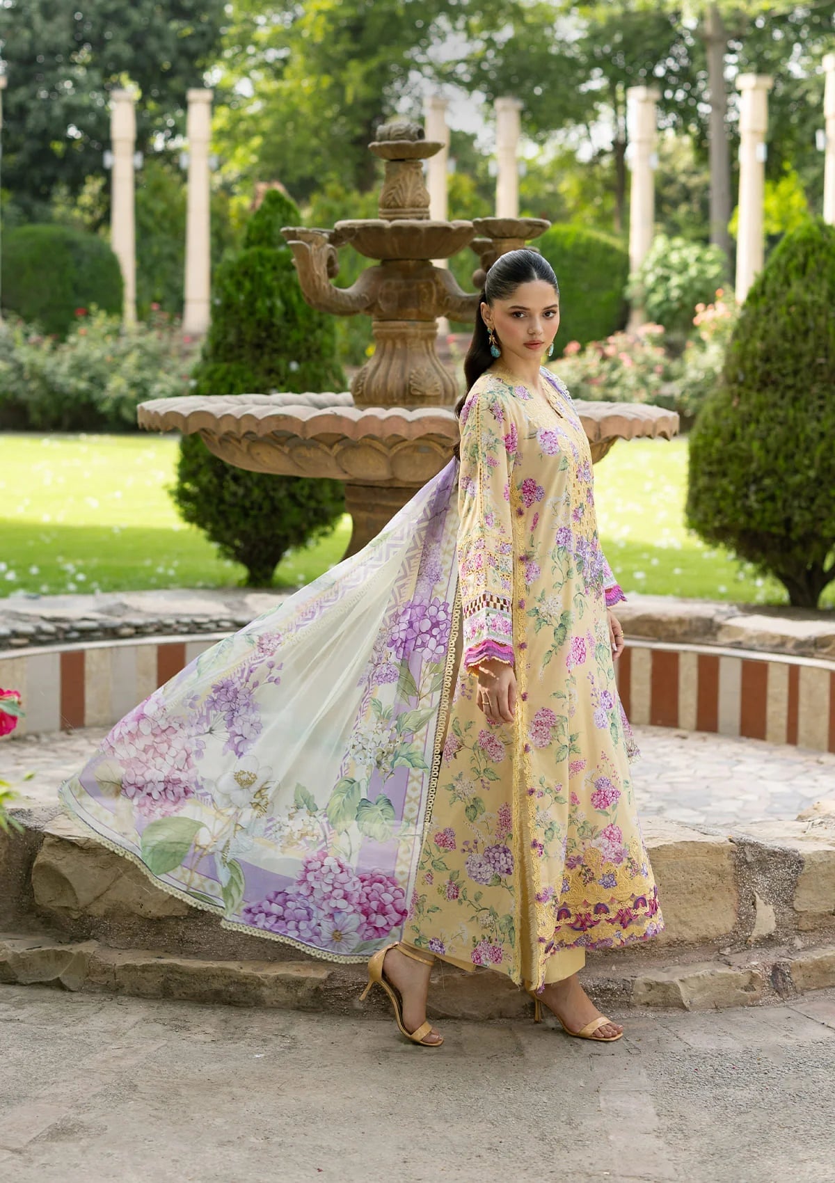 Elaf ESG-7A Stella Unstitched 3 Piece Lawn Suit
