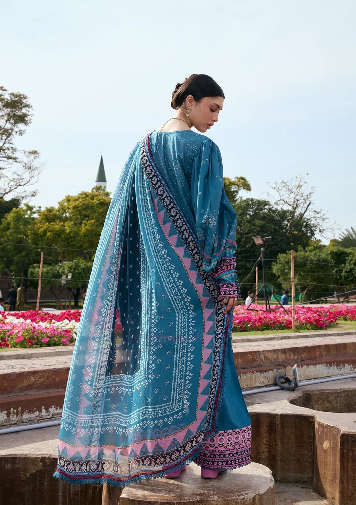 Kahf Aangan Prints Chiffon '26 – Falak Ara – Unstitched 3 Piece