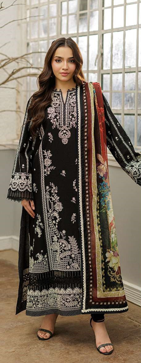 3-piece unstitched Lawn Suit ┃Zellbury