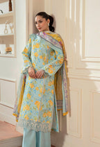 Raha Premium Printkari by Rajbari Vol 02 - Design 01 - Unstitched 3 Piece