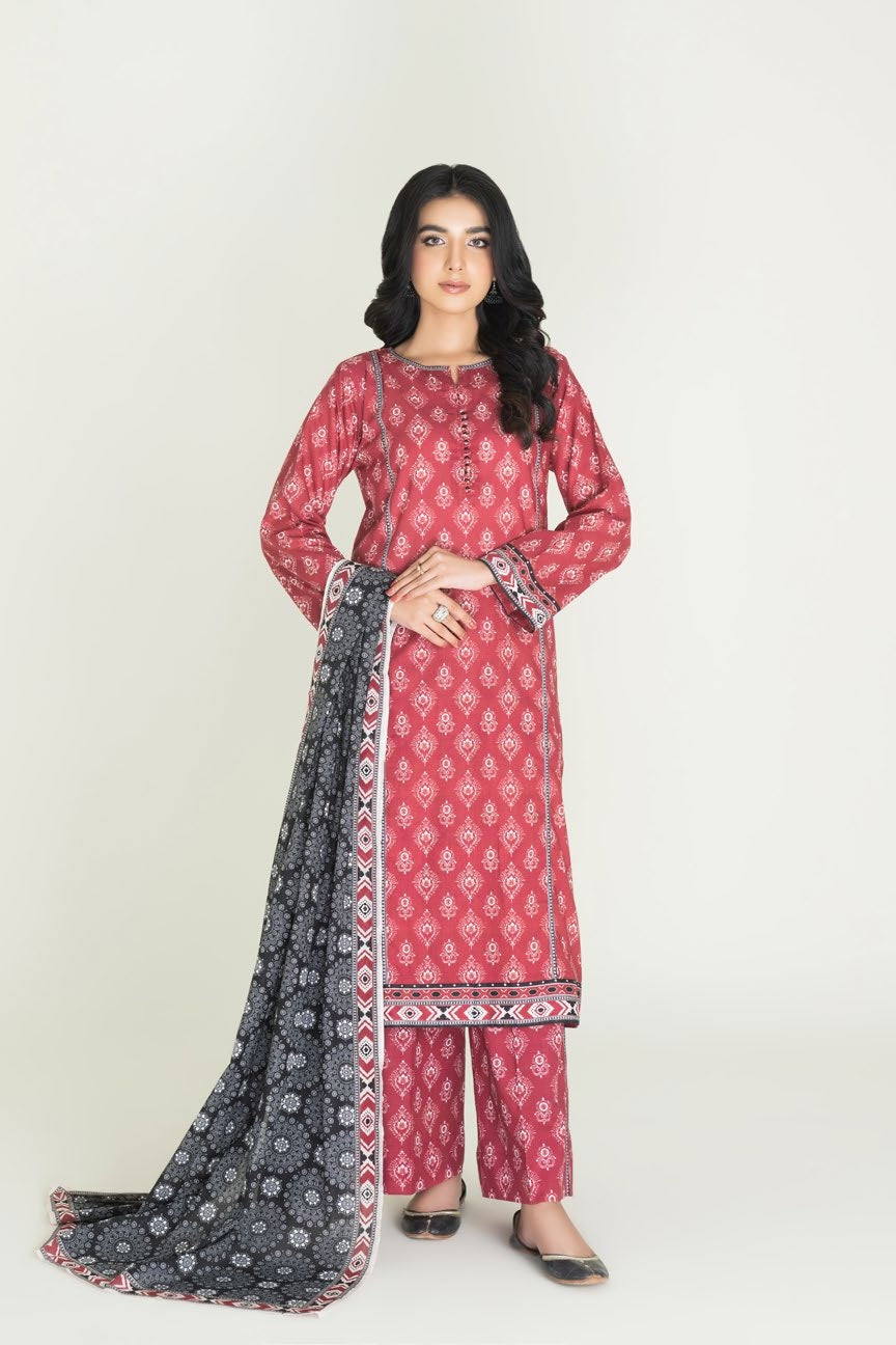 KHAS Amaira PRINTED LAWN SUIT 3 PIECE  Stitched