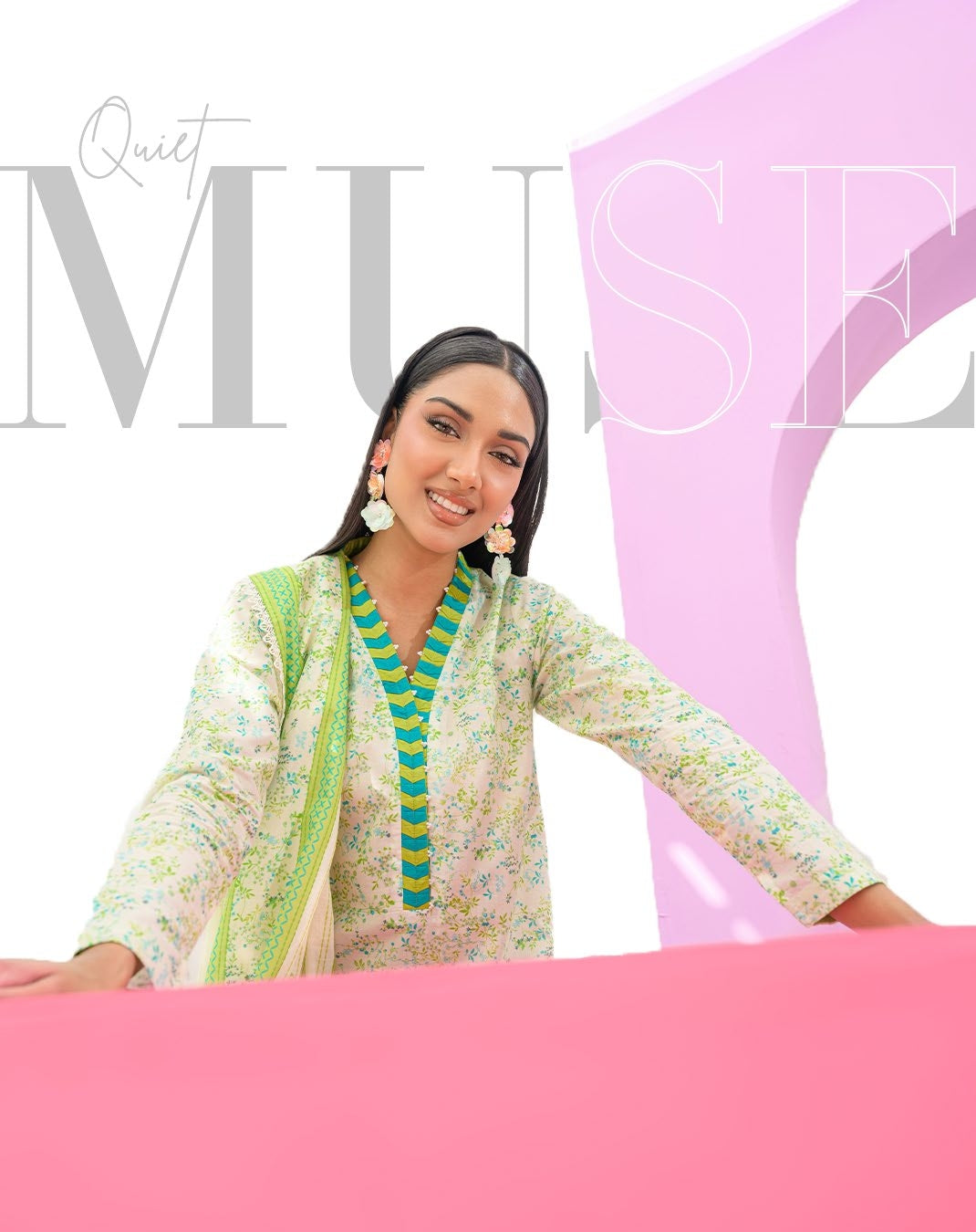 GulAhmed Soft Bloom Printed Lawn Suit