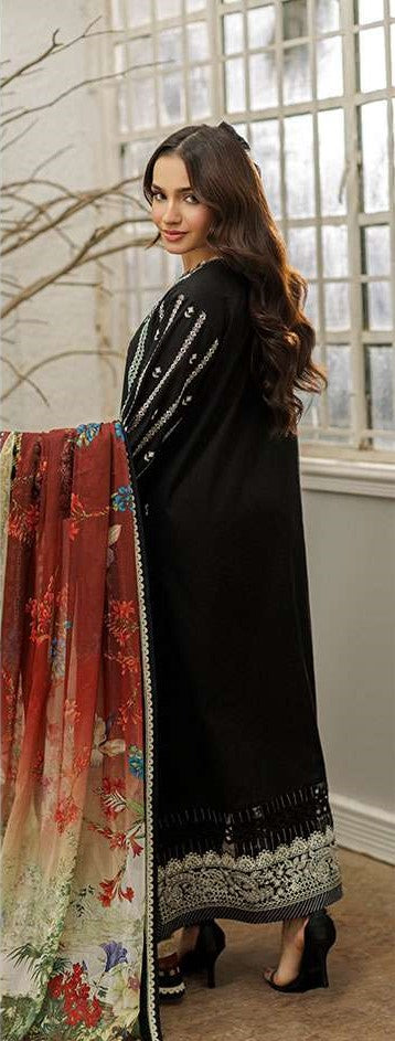 3-piece unstitched Lawn Suit ┃Zellbury