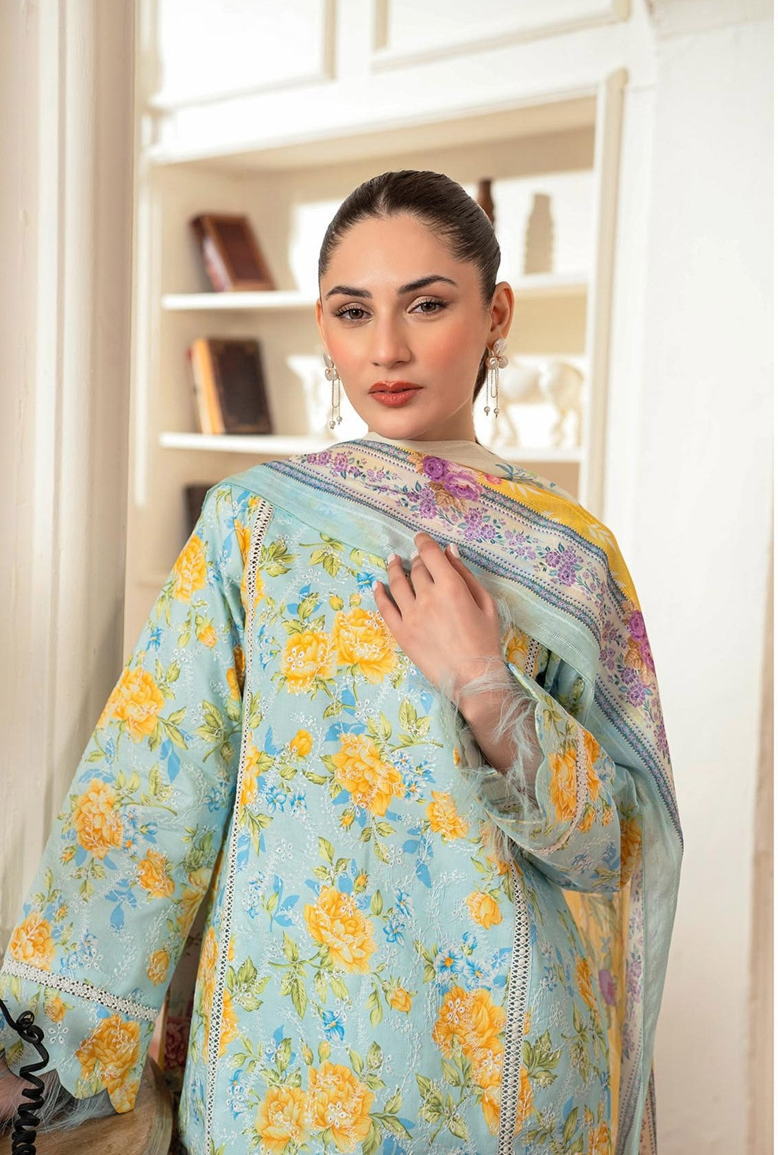 Raha Premium Printkari by Rajbari Vol 02 - Design 01 - Unstitched 3 Piece
