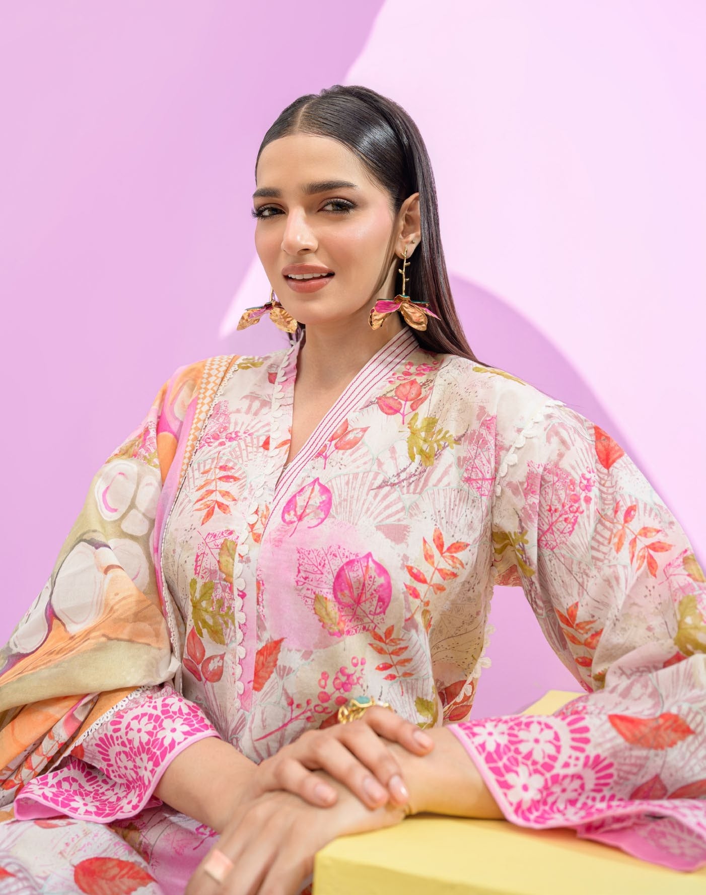 GulAhmed Printed Elegance Printed Lawn Suit