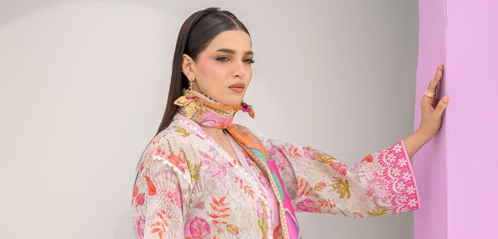 GulAhmed Printed Elegance Printed Lawn Suit