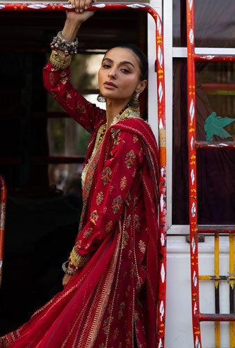 GulAhmed Chunri Luxury Chiffon 3 Piece Suit