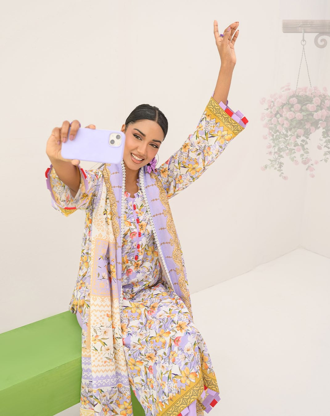 GulAhmed Pastel Charm Printed Lawn Suit