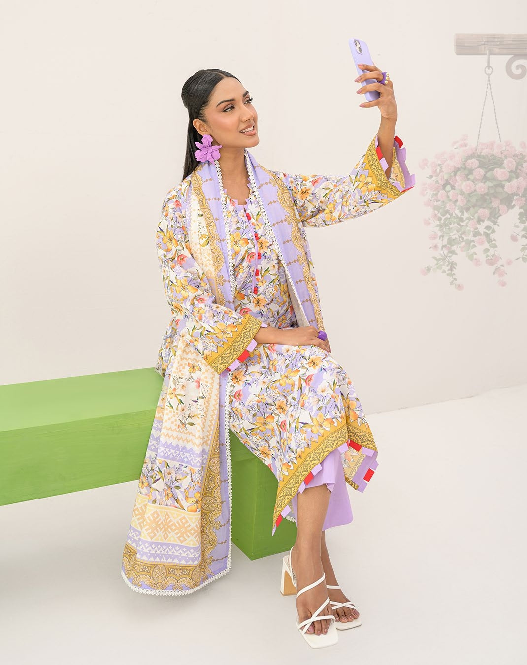 GulAhmed Pastel Charm Printed Lawn Suit