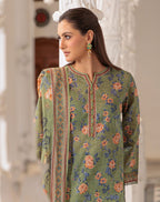 GulAhmed Soft Bloom Printed Lawn Suit