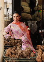 RajBari Nissa Floral Symphony Embroidered Lawn Unstitched 3Pc Suit