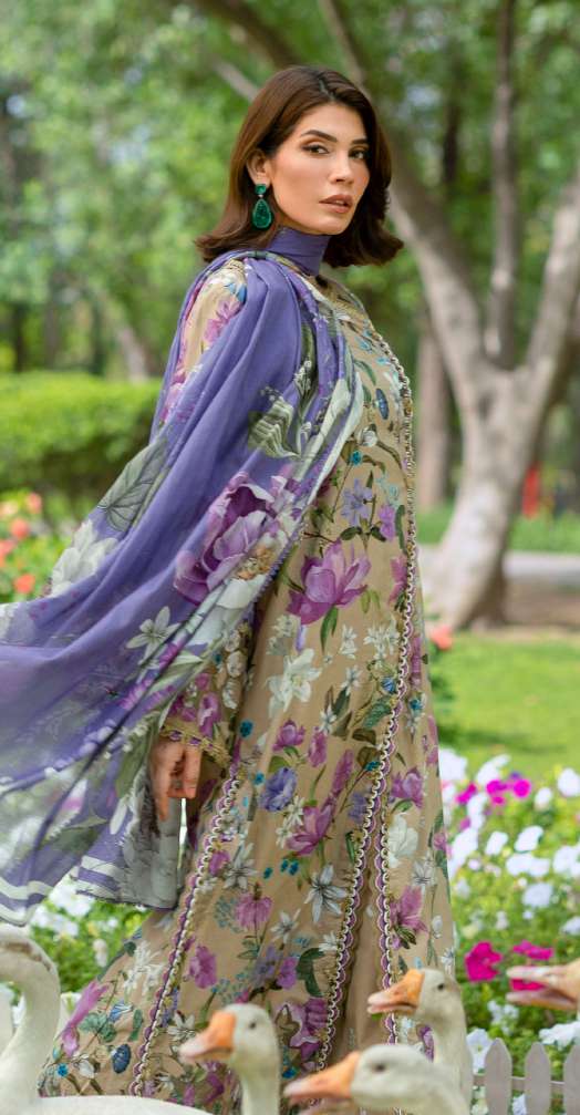 Elaf Bridgerton Giardino Printed Lawn 3 Piece Suit