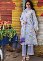 RajBari Nissa Floral Symphony Embroidered Lawn Unstitched 3Pc Suit