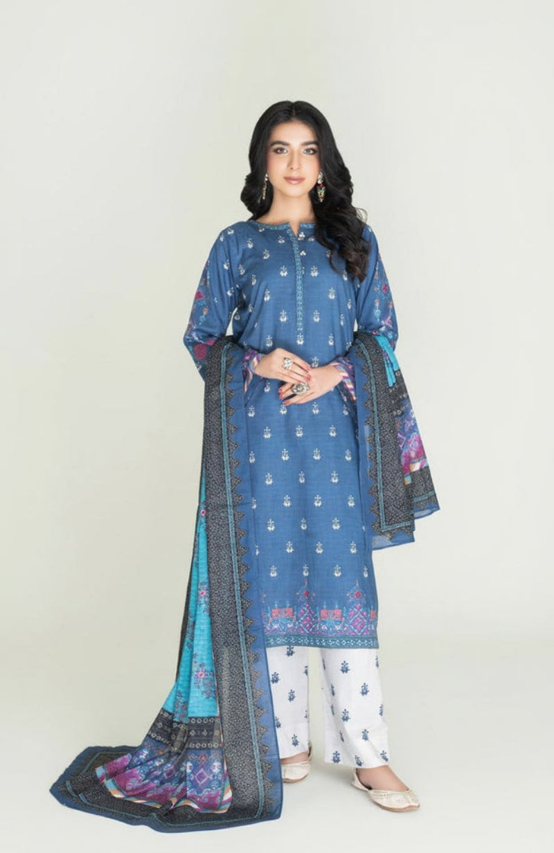 KHAS Amaira Printed 3 Piece Suit Stitched