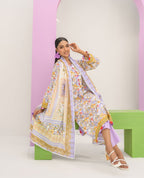 GulAhmed Pastel Charm Printed Lawn Suit