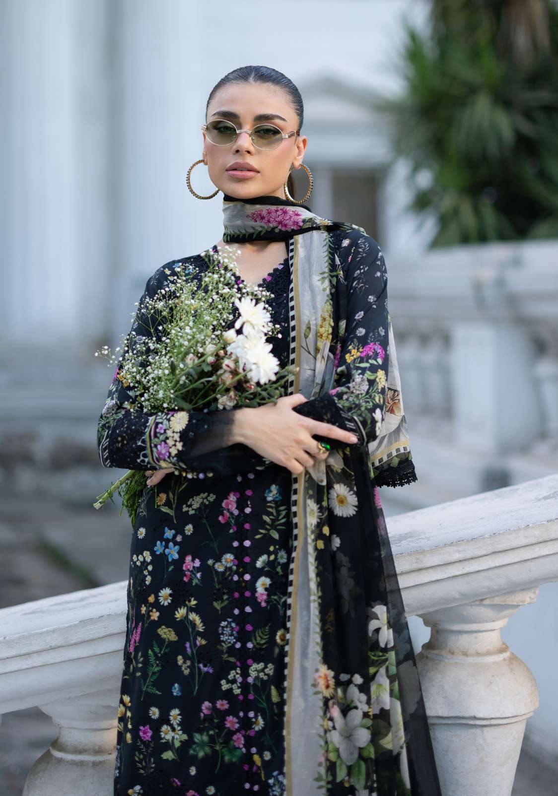 Elaf Premium ESG-2B Sasha Unstitched 3 Piece Lawn Suit