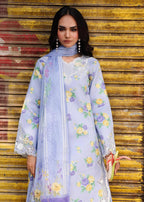 RajBari Nissa Floral Symphony Embroidered Lawn Unstitched 3Pc Suit