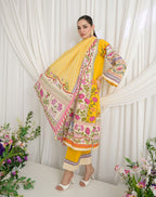 GulAhmed Flora Unfiltered Dobby Lawn Suit