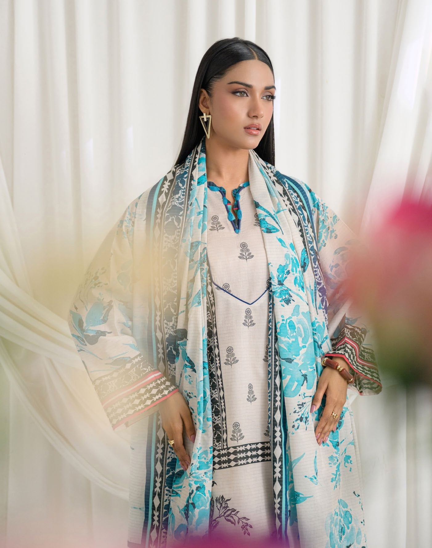 GulAhmed Clean and Wild Mehsuri Lawn Suit