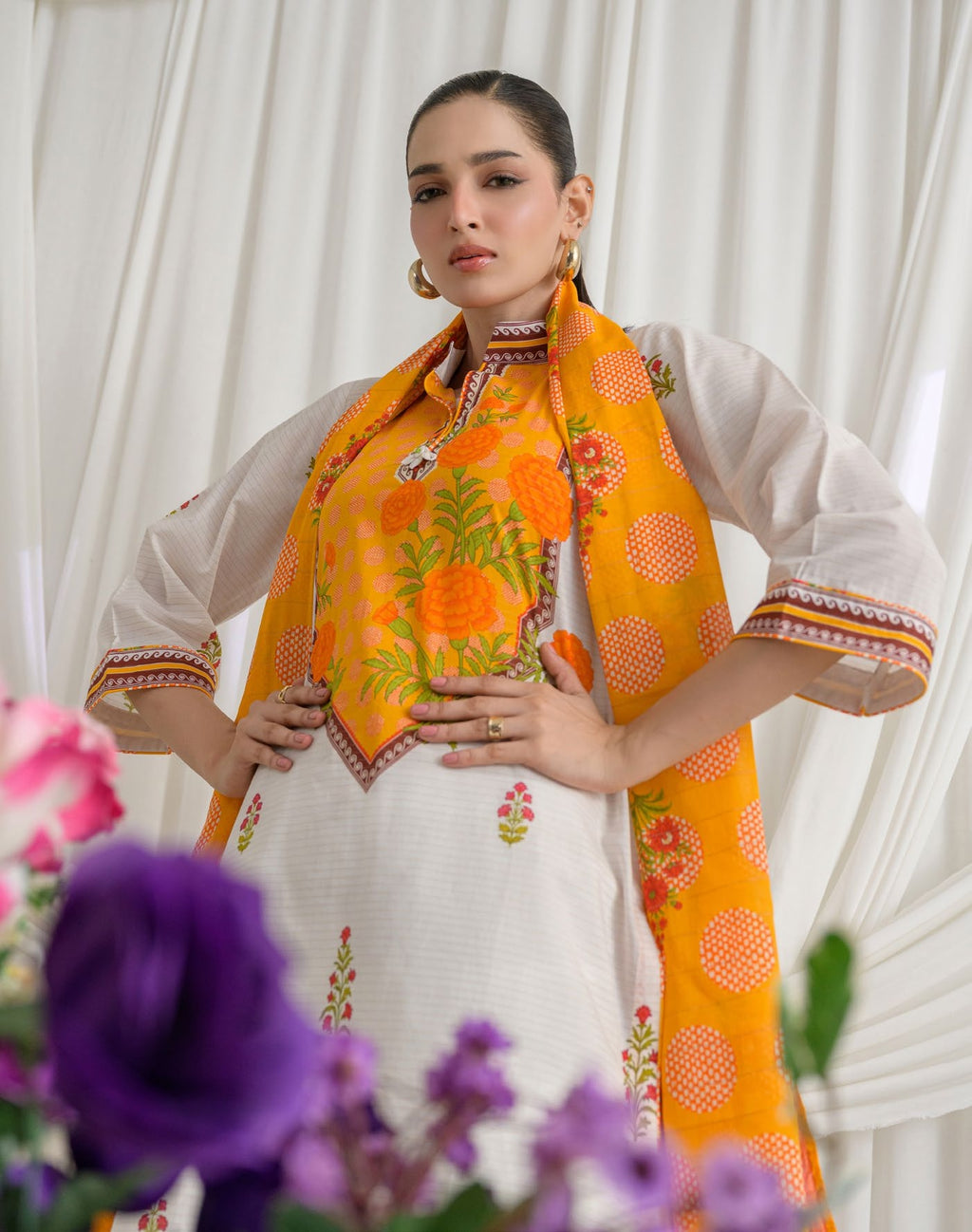 GulAhmed Fresh Aura Mehsuri Lawn Suit