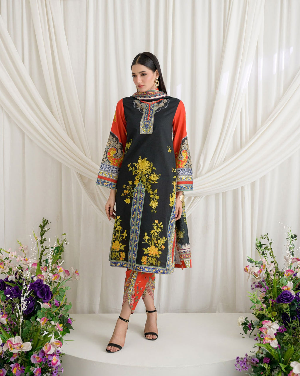 GulAhmed Elegant Drift Dobby Lawn Suit