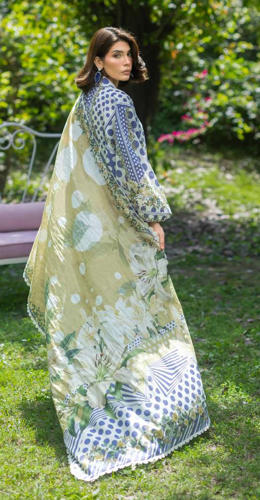 Elaf Bridgerton Violette Printed Lawn 3 Piece Suit