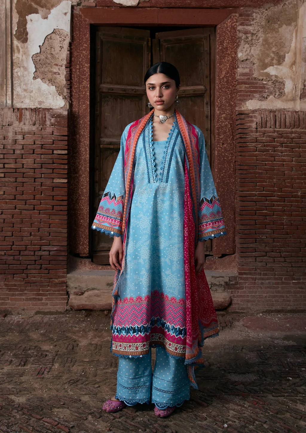 Kahf Aangan Prints Chiffon '26 – Shabnam – Unstitched 3 Piece