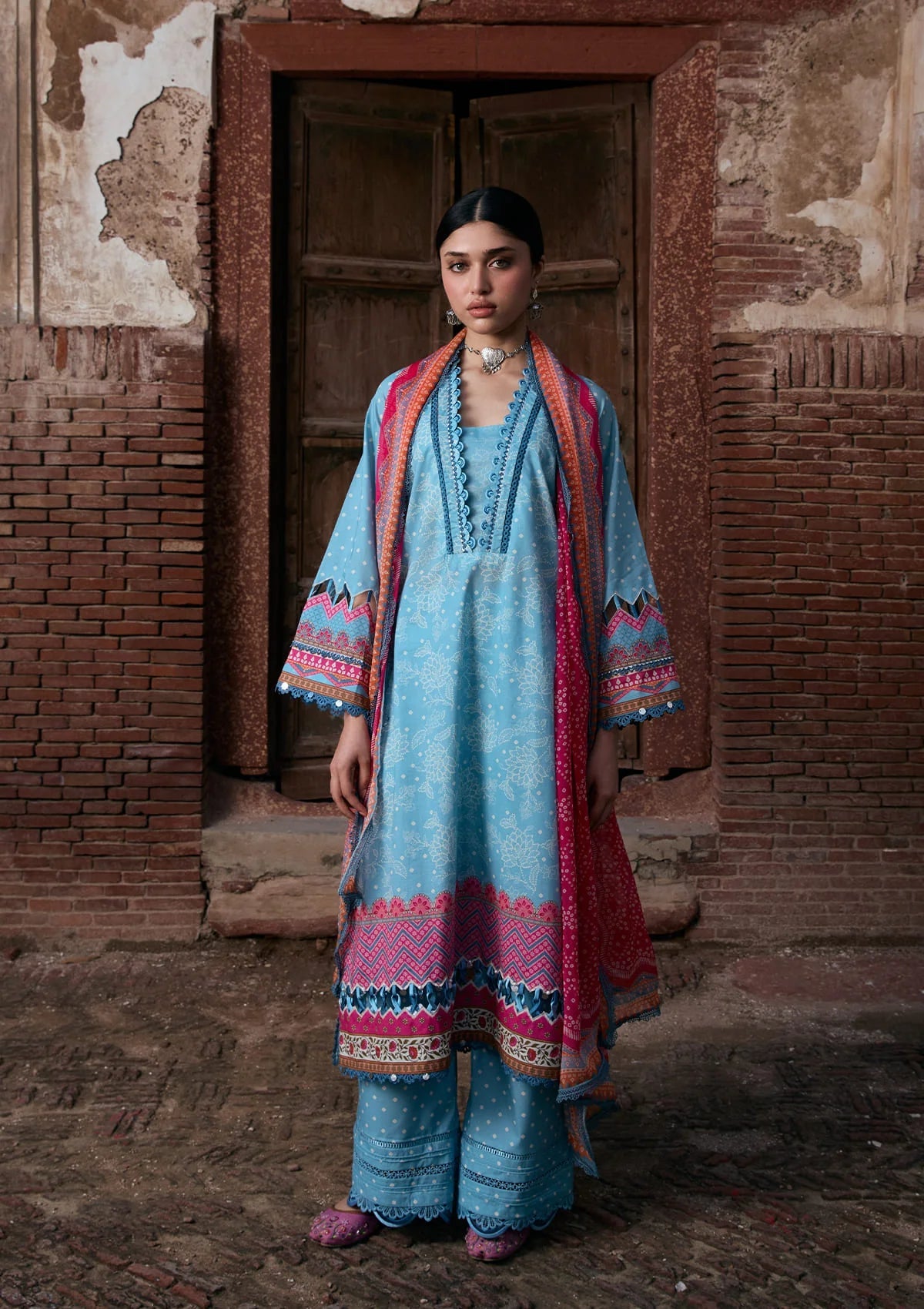 Kahf Aangan Prints Chiffon '26 – Shabnam – Unstitched 3 Piece