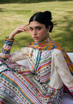 Kahf Aangan Prints Chiffon '26 – Yasmeen – Unstitched 3 Piece