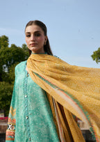 Kahf Aangan Prints Chiffon '26 – Nazish – Unstitched 3 Piece