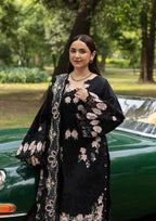 Elaf Luxury Lawn Vol II '26 – Black Mascara – Unstitched 3 Piece