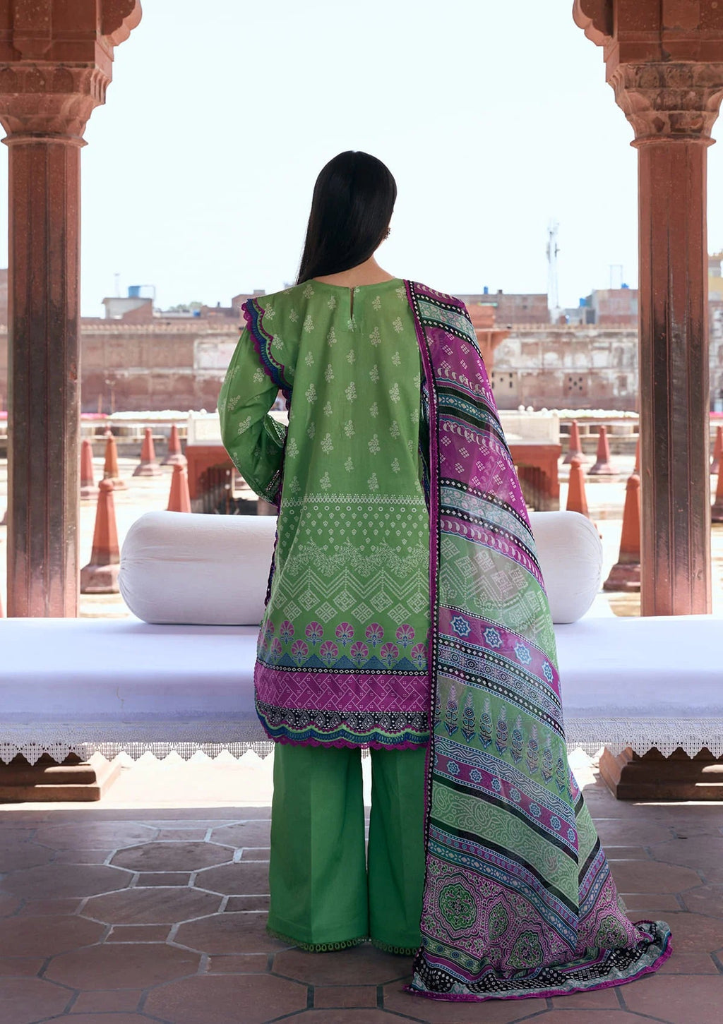 Kahf Aangan Prints Chiffon '26 – Rumi – Unstitched 3 Piece